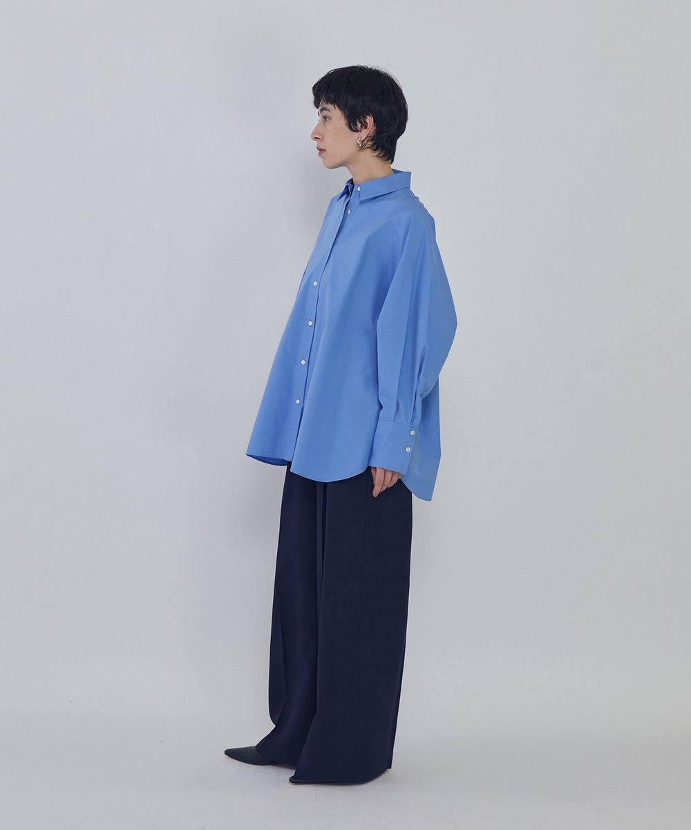 1er Arrondissement ブザムシャツ サックスブルー