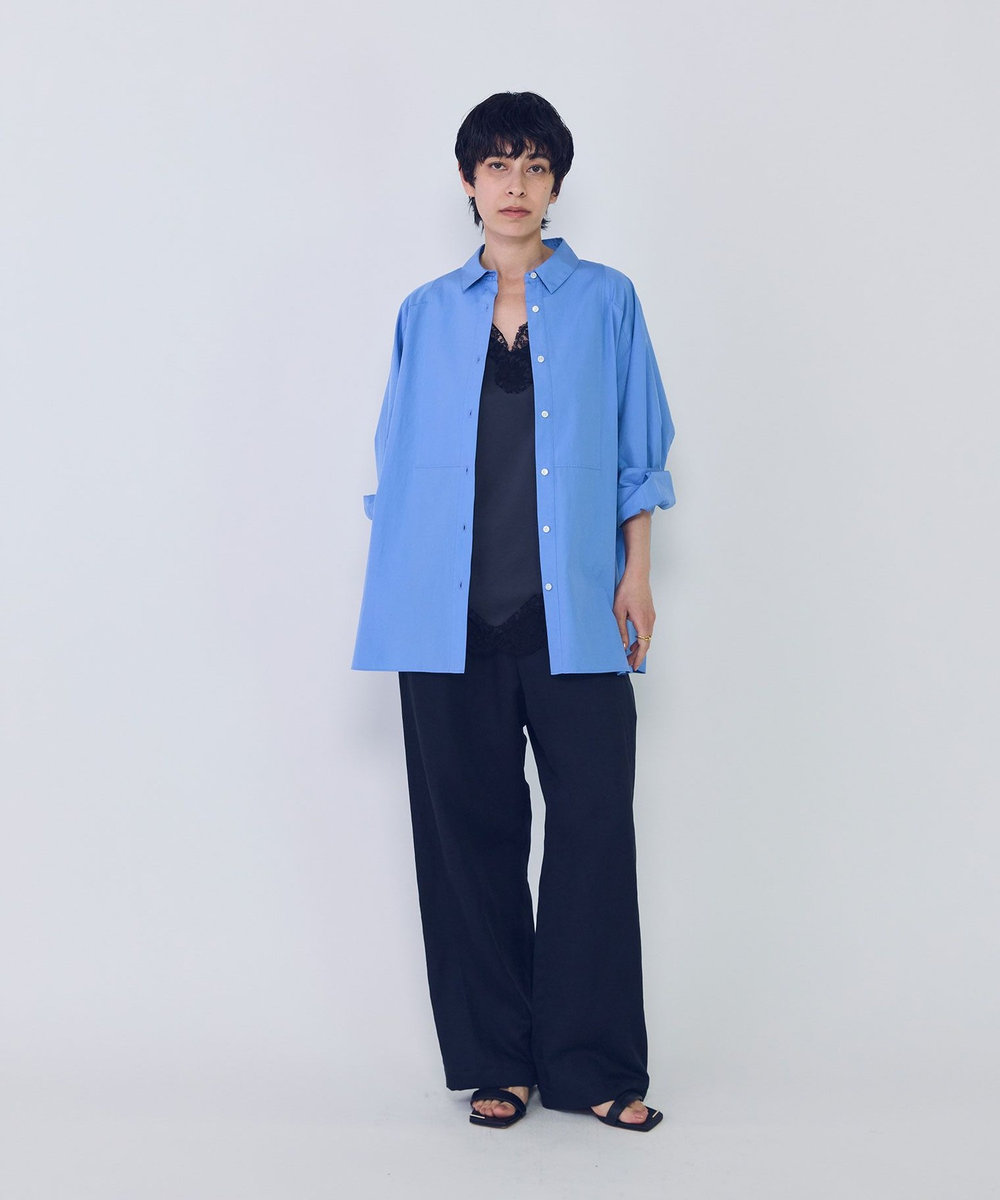 1er Arrondissement ブザムシャツ サックスブルー