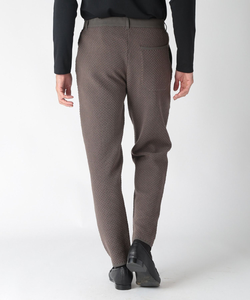 MEN'S BIGI 【ACTIVE TAILOR】モール混ニットパンツ カーキ