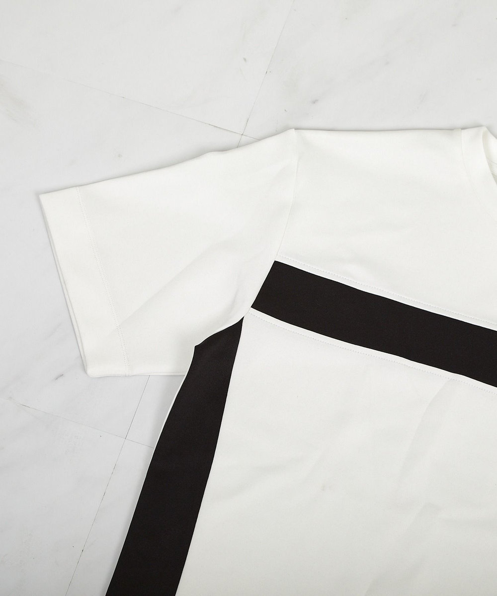 UNION STATION 【接触冷感】キシリトールパネル切り替えポンチTシャツ ホワイト