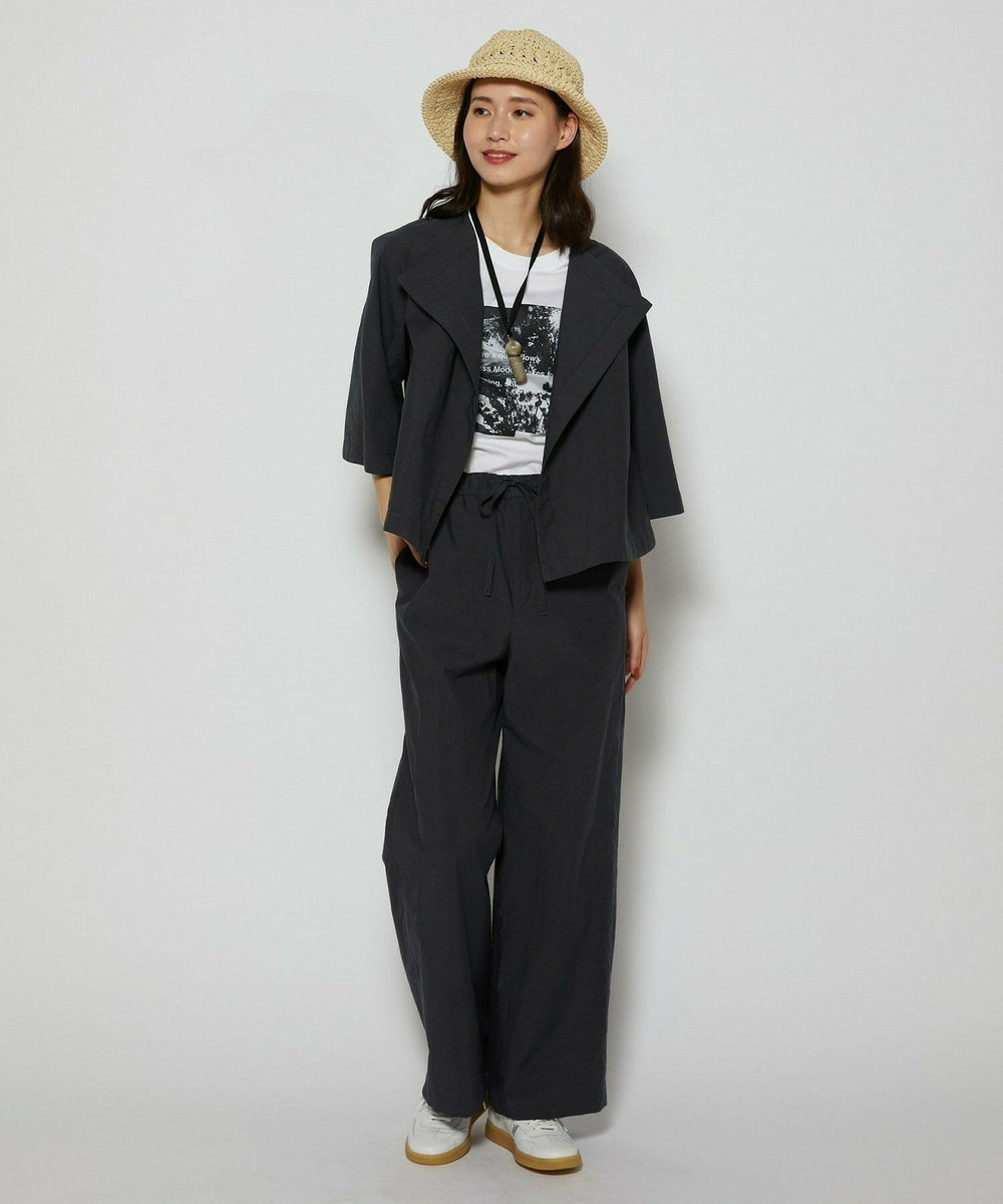 L'EQUIPE C/Nプレーンワッシャージャケット ダークグレー