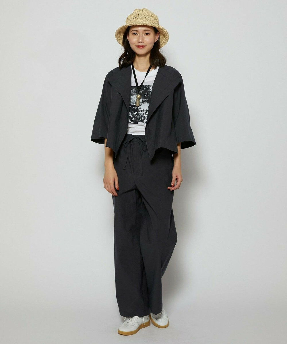 L'EQUIPE C/Nプレーンワッシャージャケット ダークグレー