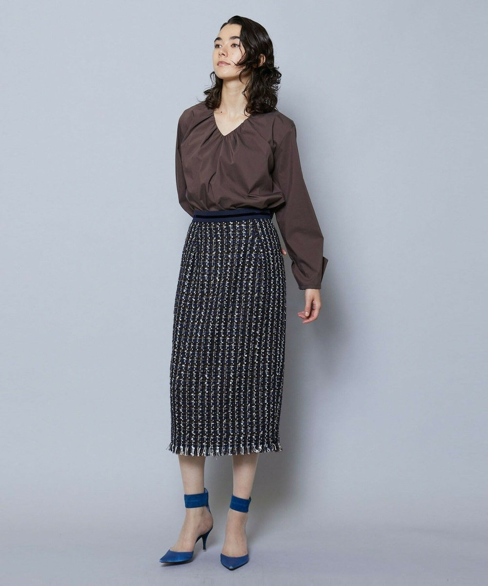 MOGA TWEEDスカート ネイビー