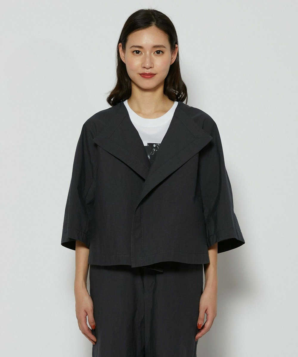 L'EQUIPE C/Nプレーンワッシャージャケット ダークグレー