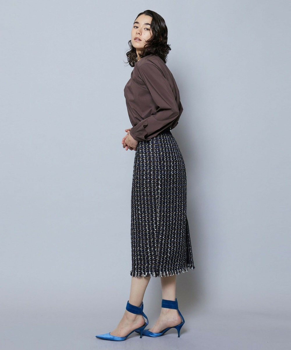 MOGA TWEEDスカート ネイビー