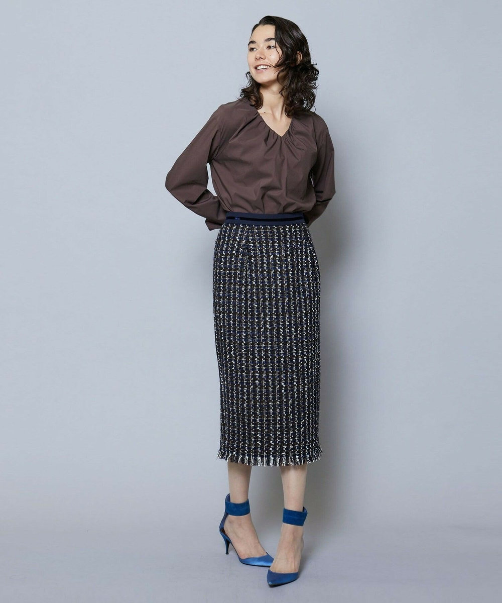 MOGA TWEEDスカート ネイビー
