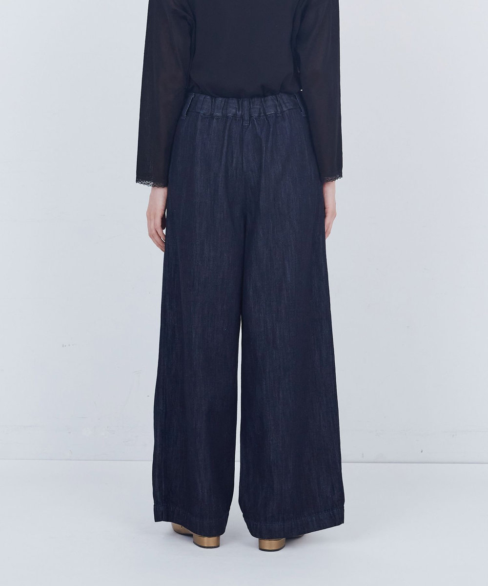 ADIEU TRISTESSE ワンタックデニムパンツ インディゴブルー