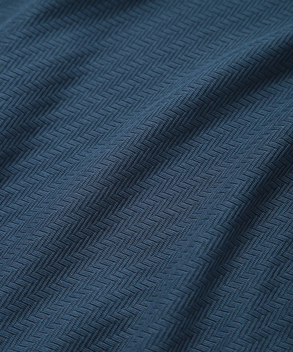 MEN'S BIGI リンクスジャカードシルケットカットソー ブルー
