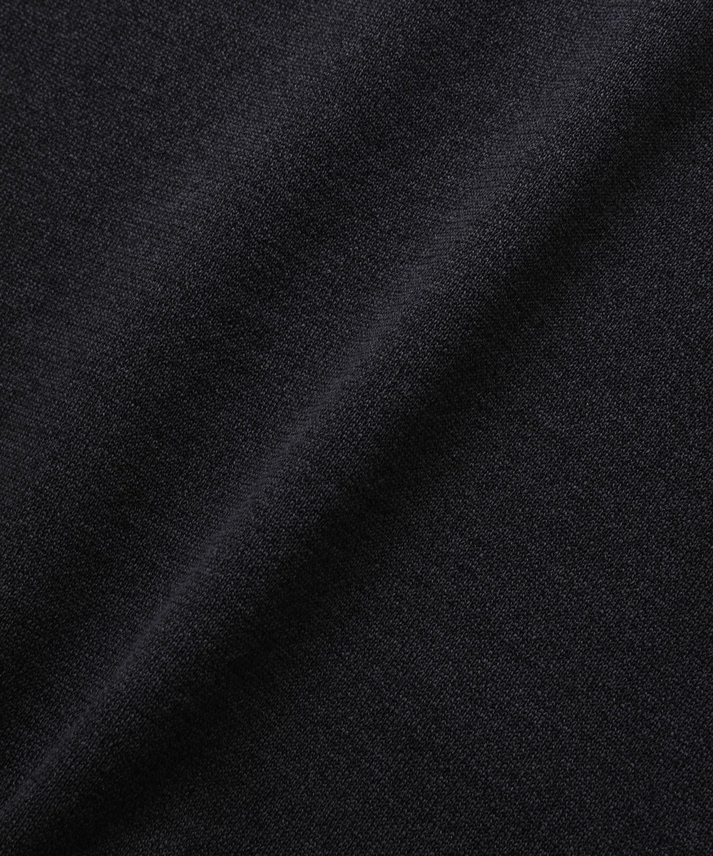 MEN'S BIGI LIBERTYプリントスキッパーニットポロシャツ ブラック