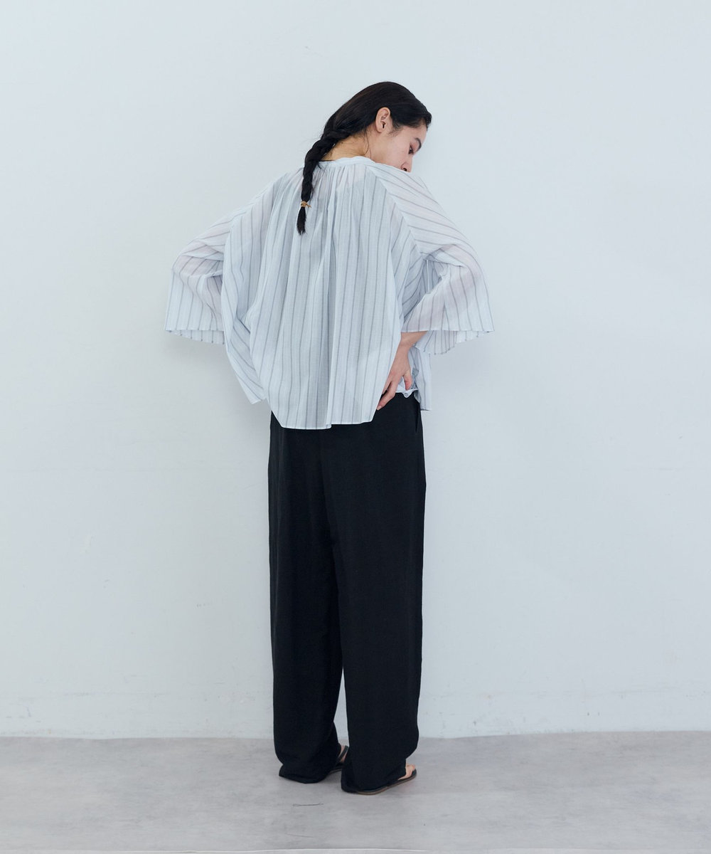 ADIEU TRISTESSE フレアーシルエットブラウス ブルー系その他