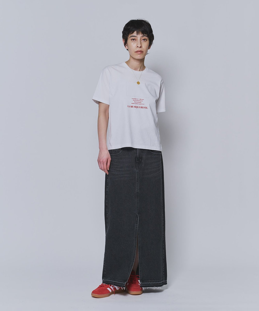 1er Arrondissement ＜TICCA（ティッカ）＞別注"LA MUSIQUE"Tシャツ ホワイト