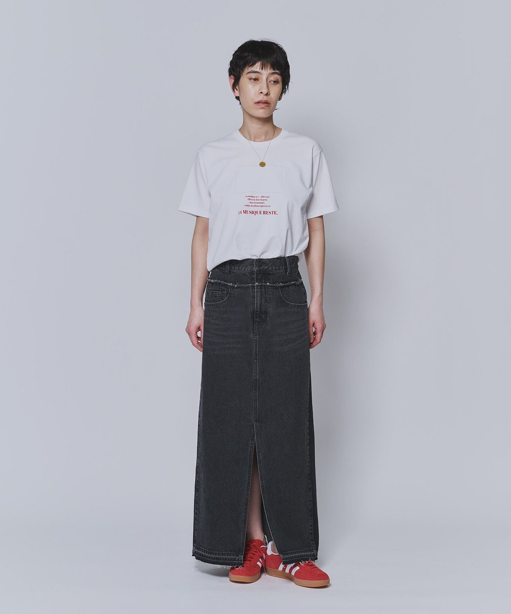 1er Arrondissement ＜TICCA（ティッカ）＞別注"LA MUSIQUE"Tシャツ ホワイト