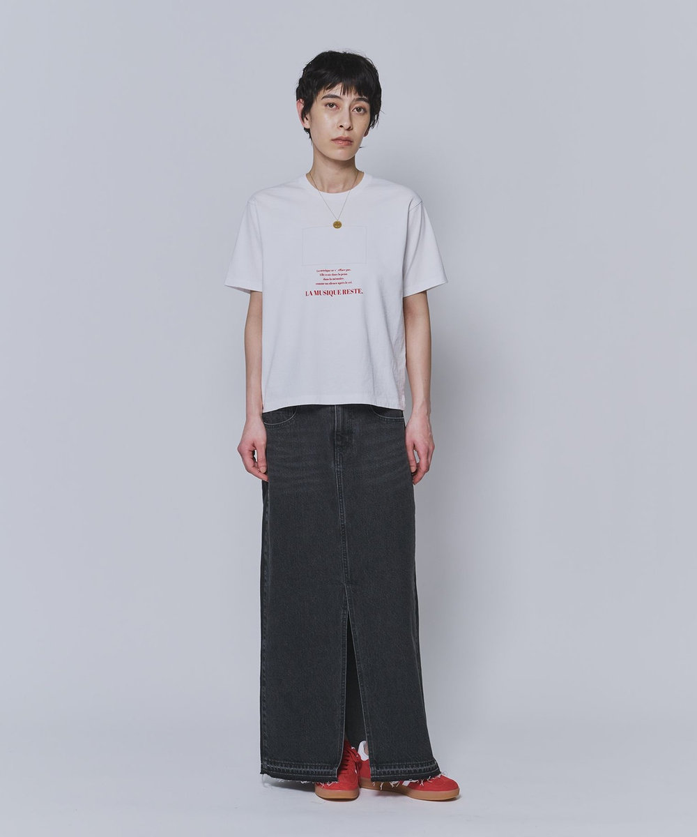 1er Arrondissement ＜TICCA（ティッカ）＞別注"LA MUSIQUE"Tシャツ ホワイト
