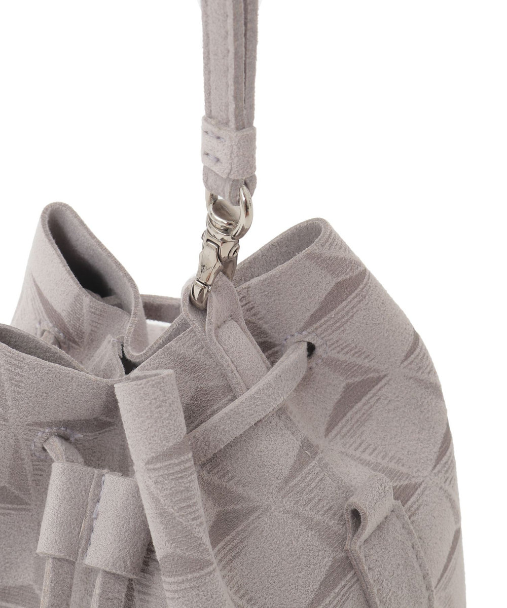 MEN'S BIGI 【Estivant/エスティバン】Kinchaku Bag / ウルトラスエード巾着バッグ グレー