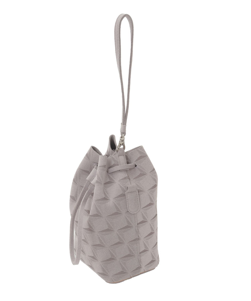 MEN'S BIGI 【Estivant/エスティバン】Kinchaku Bag / ウルトラスエード巾着バッグ グレー