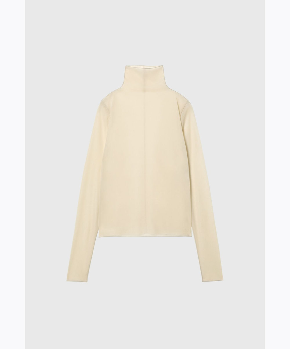 DÉPAREILLÉ CHIFFON HIGH NECK / シフォンハイネック ベージュ