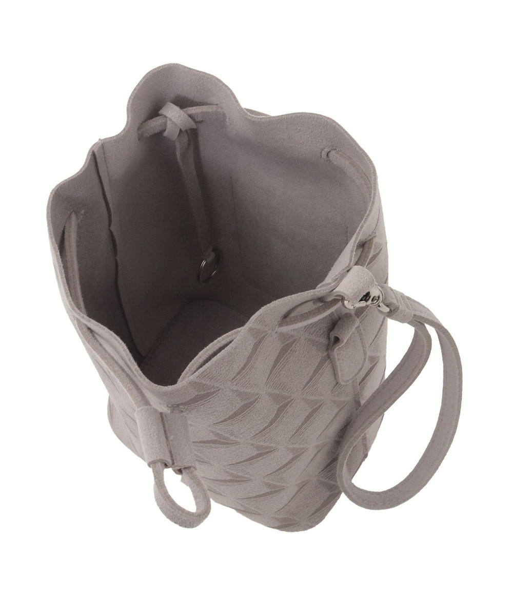 MEN'S BIGI 【Estivant/エスティバン】Kinchaku Bag / ウルトラスエード巾着バッグ グレー
