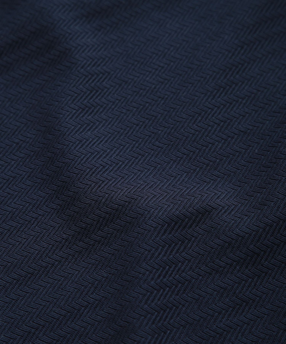 MEN'S BIGI リンクスジャカードシルケットカットソー ネイビー