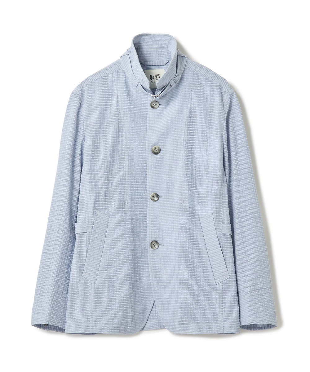 MEN'S BIGI シアリーブリーゼ ライトブルゾン＜ストレッチ＞＜通気性＞ サックスブルー