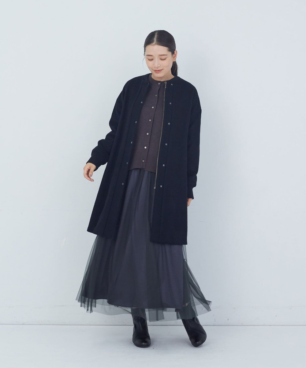ADIEU TRISTESSE ポリエステルチュールスカート グレー