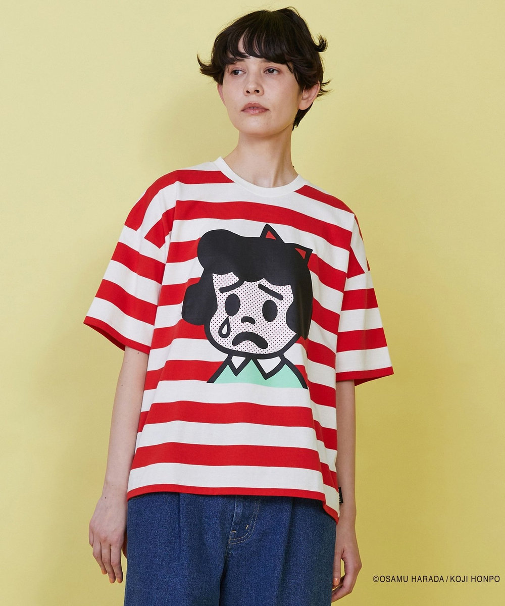 FRAPBOIS OSAMU GOODS フェイスT レッド