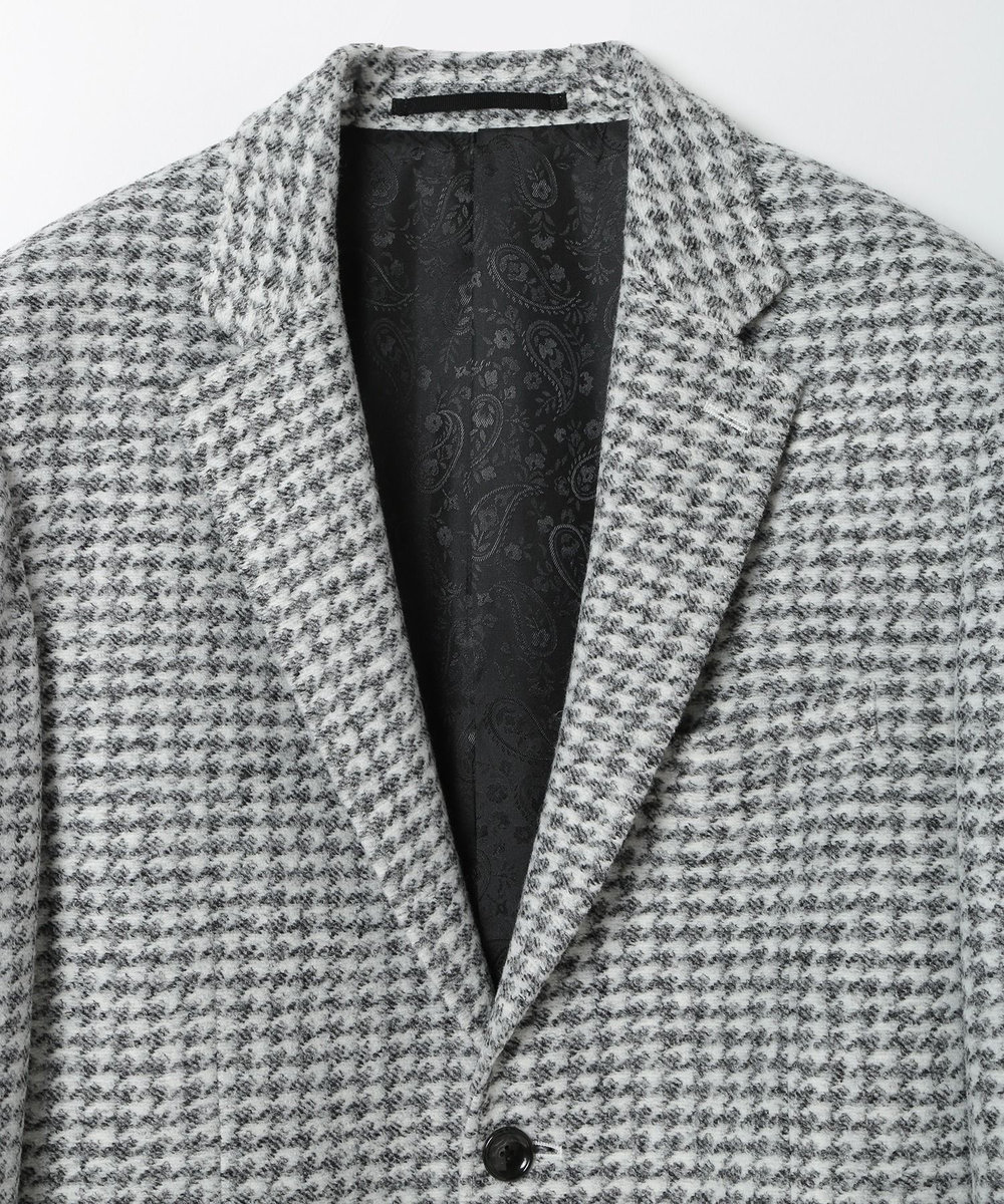 MEN'S BIGI 【RANIFICIO ROMA/ラニフィーチョローマ】ウールチェックジャージジャケット ホワイト