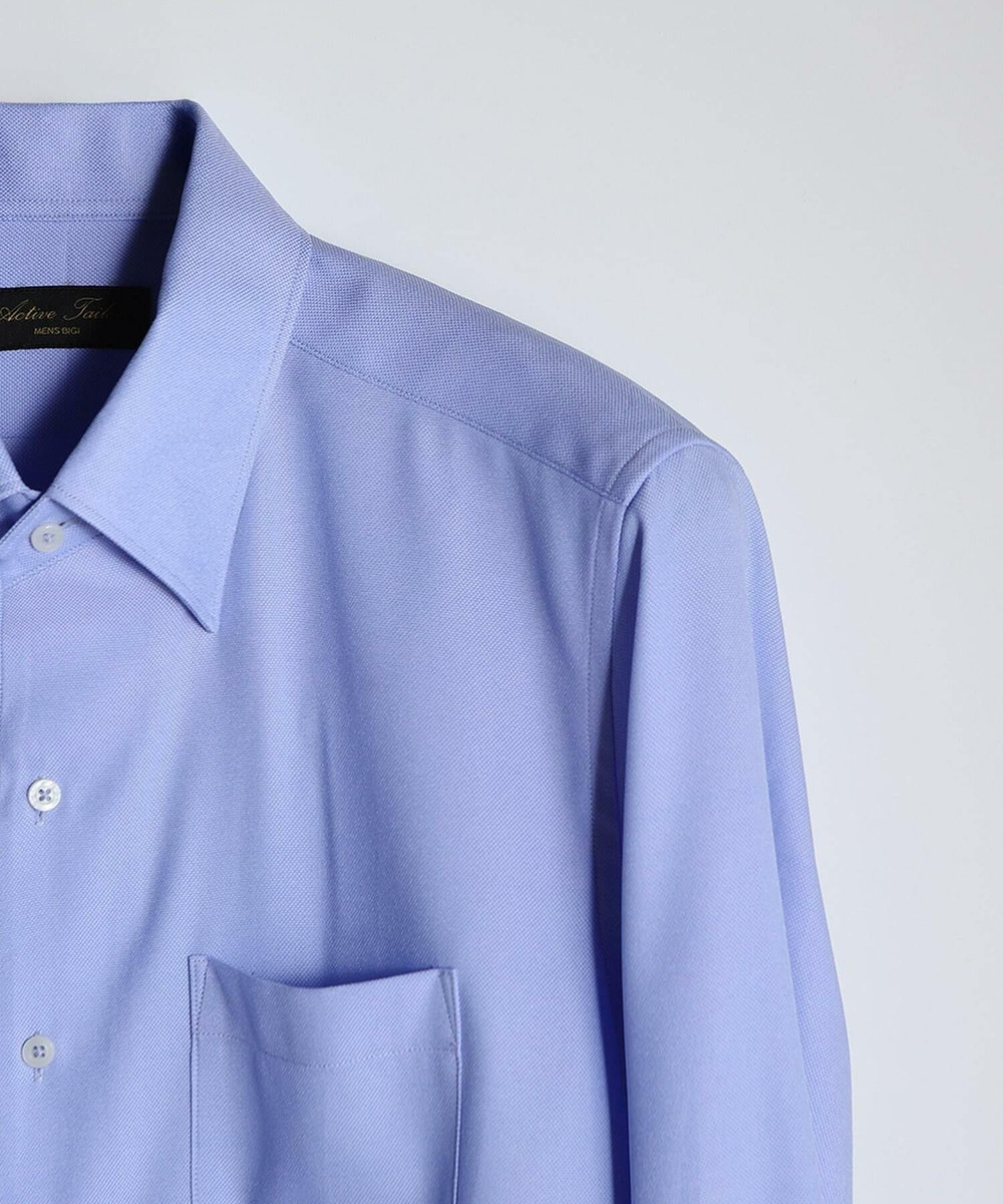 MEN'S BIGI 【ACTIVE TAILOR/アクティブテイラー】クールマックスロイヤルオックスドレスシャツ＜吸水速乾/イージーケア＞ サックスブルー