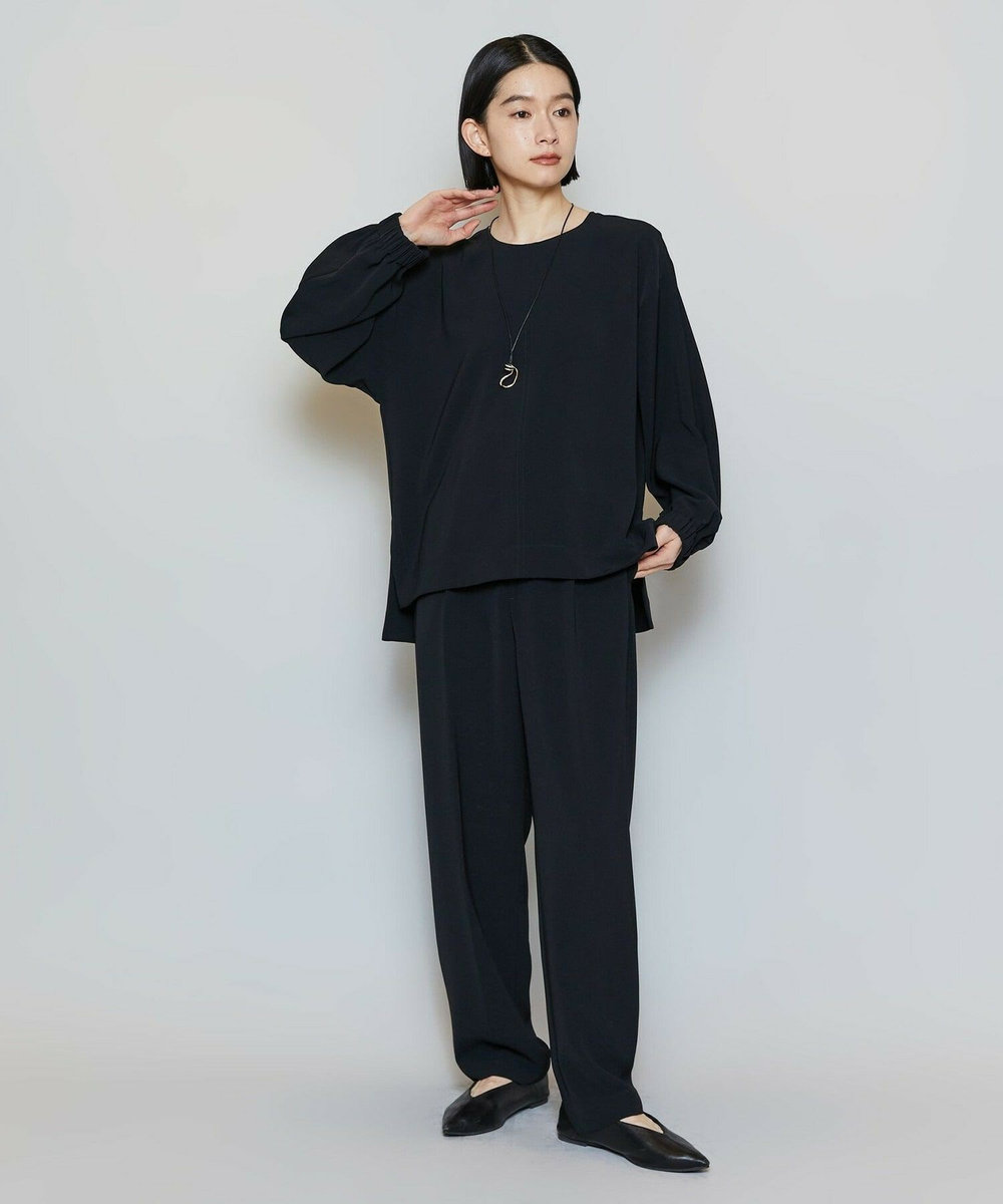 MOGA マカロンツイルソフトテーパードパンツ［セットアップ可能］ ブラック