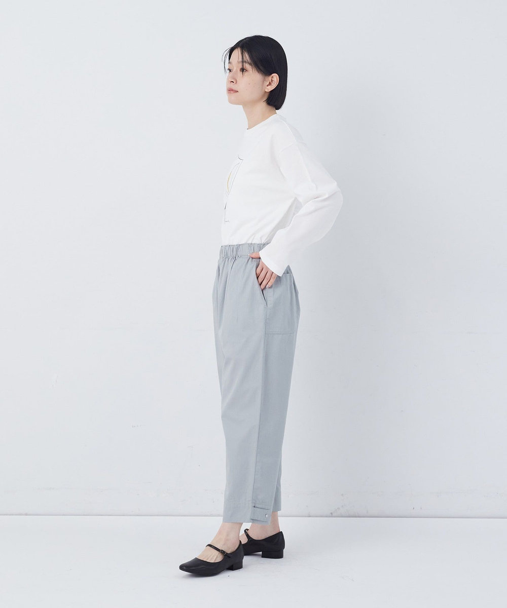 congés payés ADIEU TRISTESSE 【FAVE】サイドポケットクロップドイージーパンツ ミント