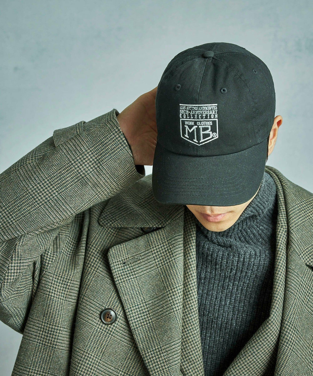 MEN'S BIGI 【50th Anniv . 菊池武夫】LOGO CAP ブラック