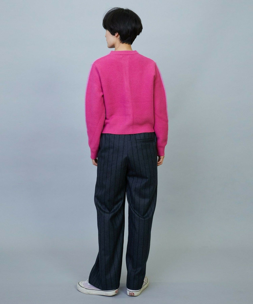 MOGA ANNUAL×MOGA　ウールカシミヤバイカラーカーディガン ピンク