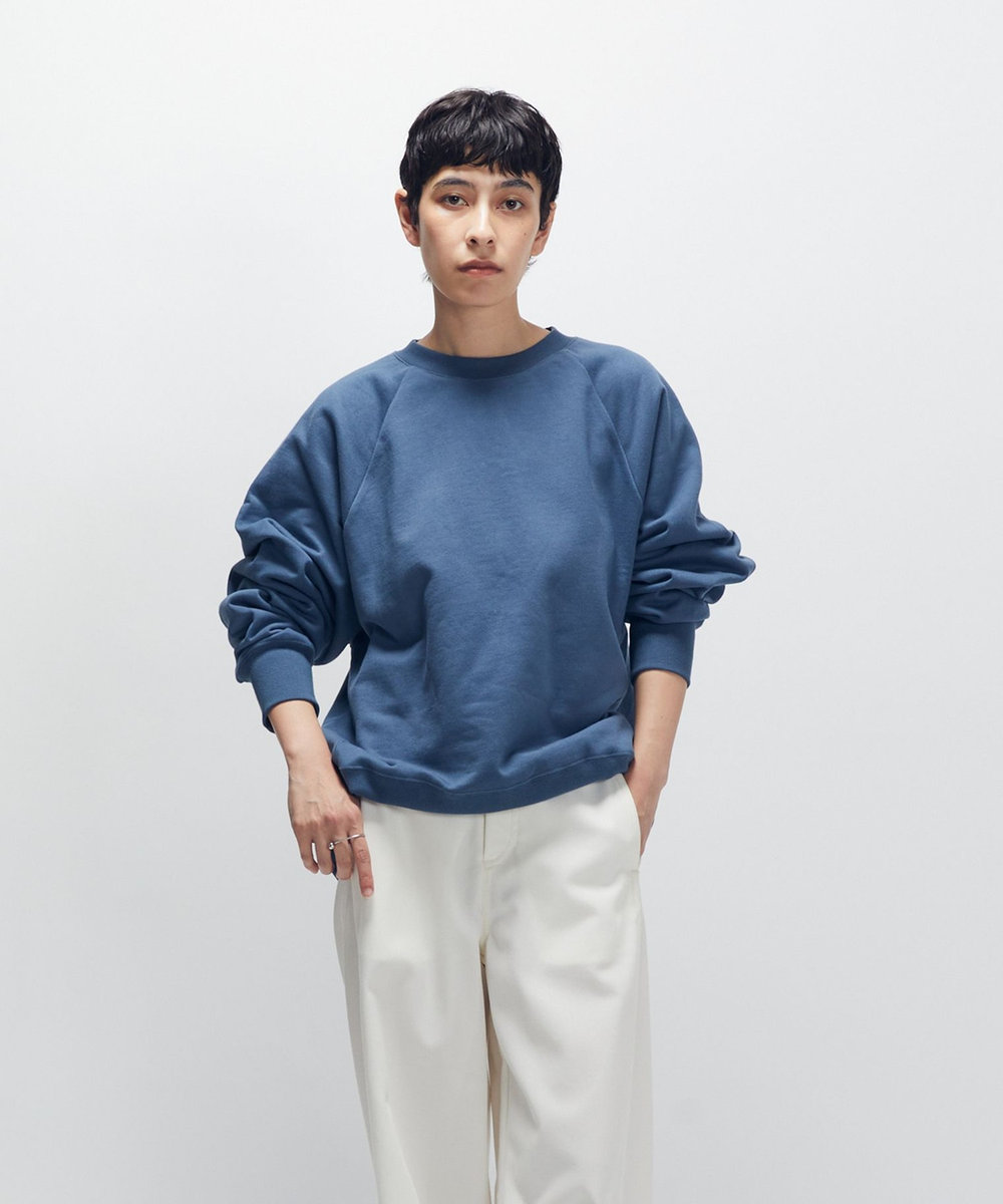 1er Arrondissement 【WEB限定カラーあり】＜SOLto (ソルト)＞レースアップスウェット インディゴブルー