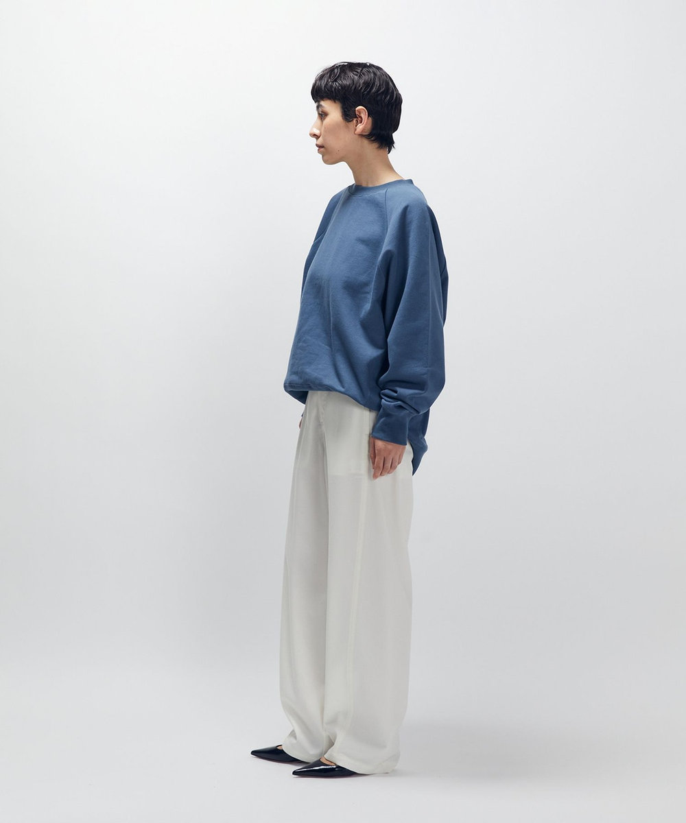 1er Arrondissement 【WEB限定カラーあり】＜SOLto (ソルト)＞レースアップスウェット インディゴブルー