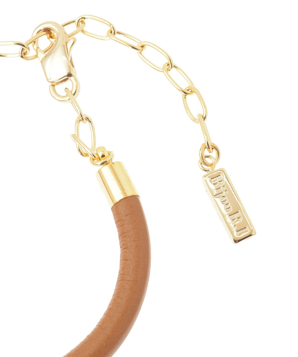 1er Arrondissement ＜Bijou R.I (ビジューアールアイ)＞レザーバングル キャメル