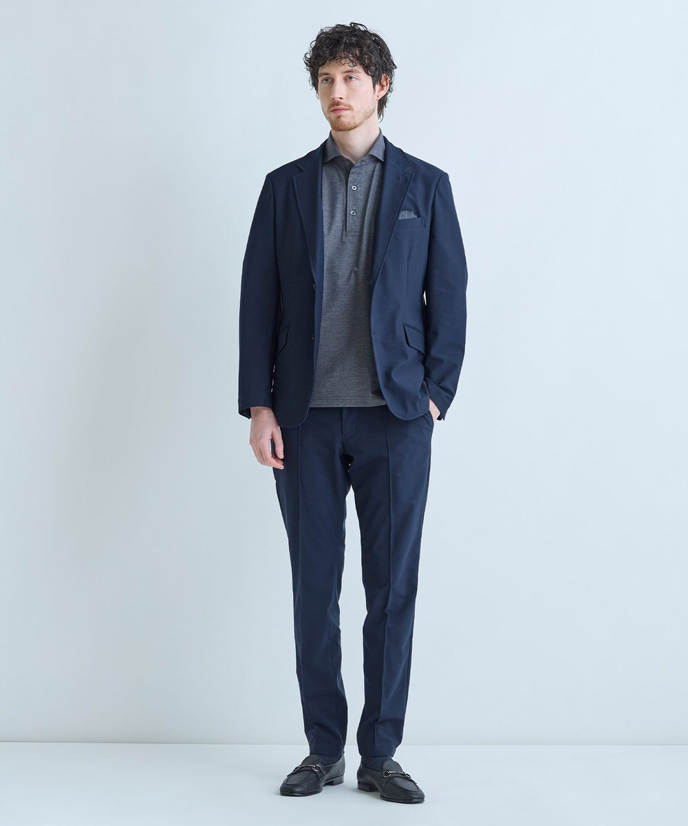 MEN'S BIGI 【ACTIVE TAILOR】Air tool テーラードジャケット＜高通気性/ストレッチ/接触冷感/UVカット/防シワ＞ ネイビー