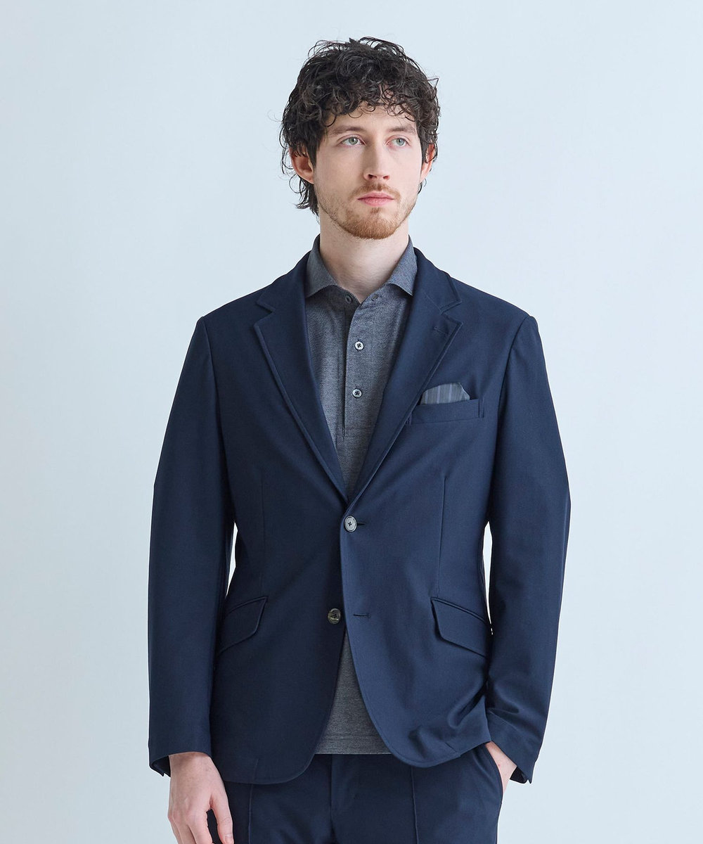 MEN'S BIGI 【ACTIVE TAILOR】Air tool テーラードジャケット＜高通気性/ストレッチ/接触冷感/UVカット/防シワ＞ ネイビー