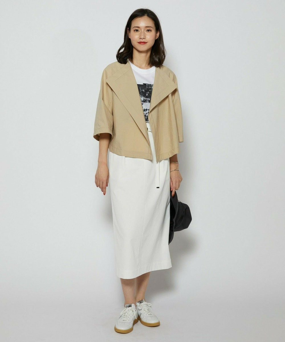L'EQUIPE C/Nプレーンワッシャージャケット ベージュ