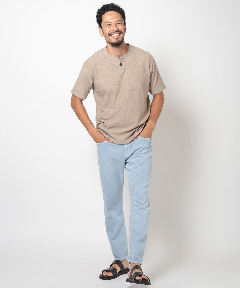 MEN'S BIGI ヴィンテージミニパイルスキッパーカットソー ベージュ
