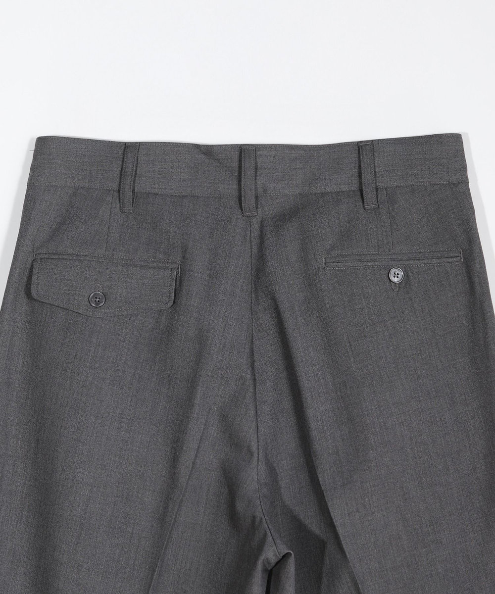 MEN'S BIGI セミワイドスラックス グレー