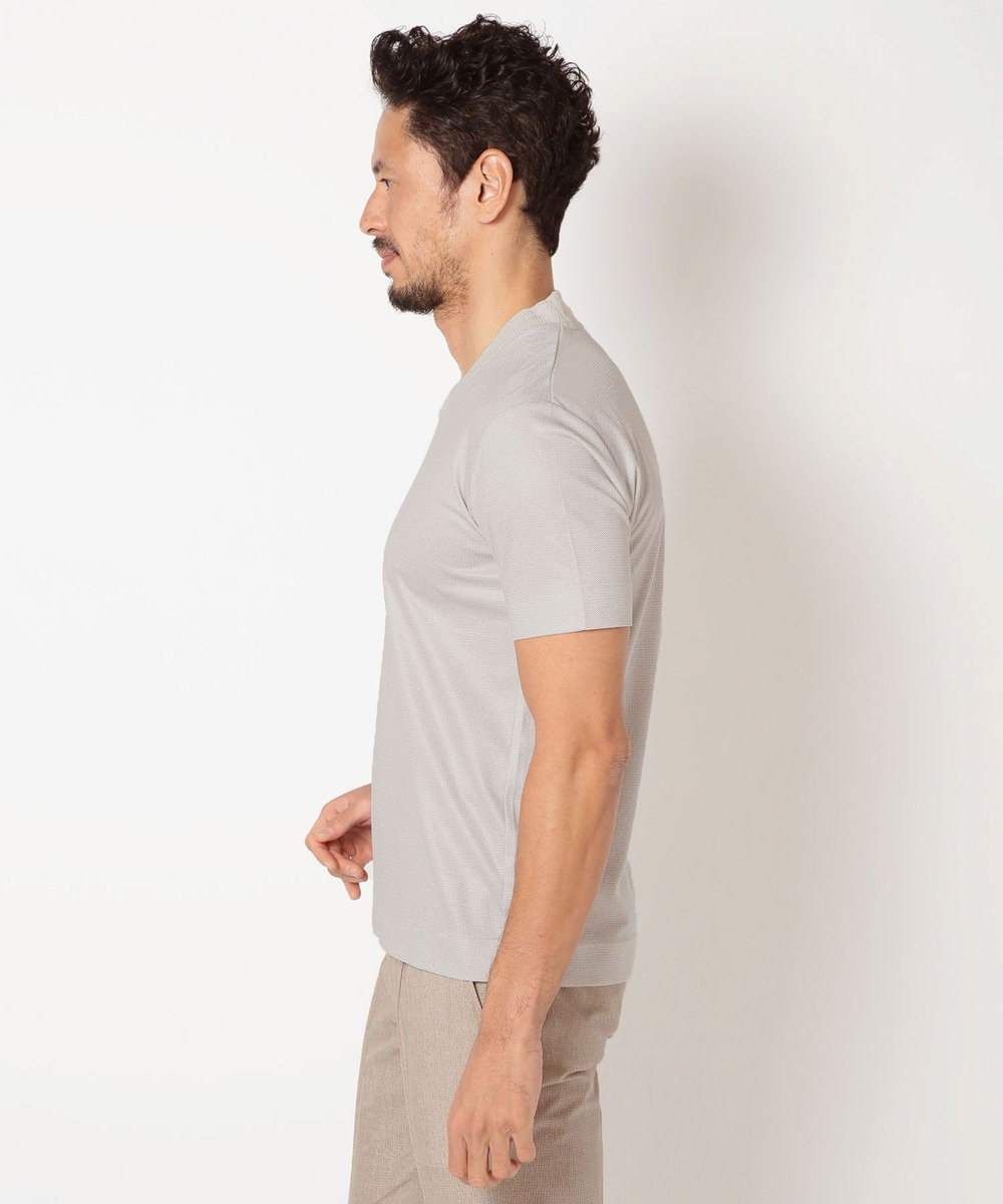 MEN'S BIGI 【ACTIVE TAILOR】COOLMAXツイルプリントジャージカットソー グレー系その他