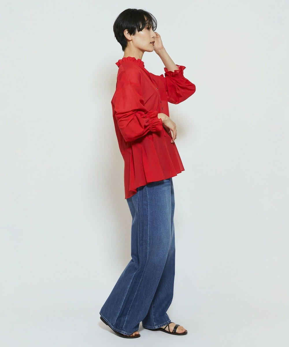 feerique feerique ラインデニムパンツ ブルー