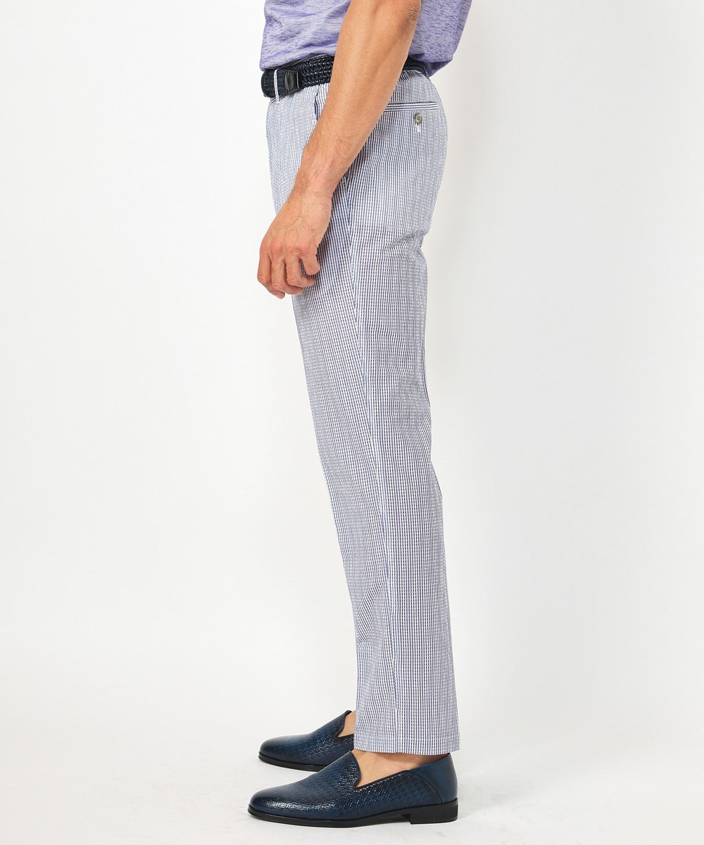MEN'S BIGI 【ACTIVE TAILOR】3Dサッカープリントイージーパンツ<セットアップ対応> ブルー系その他