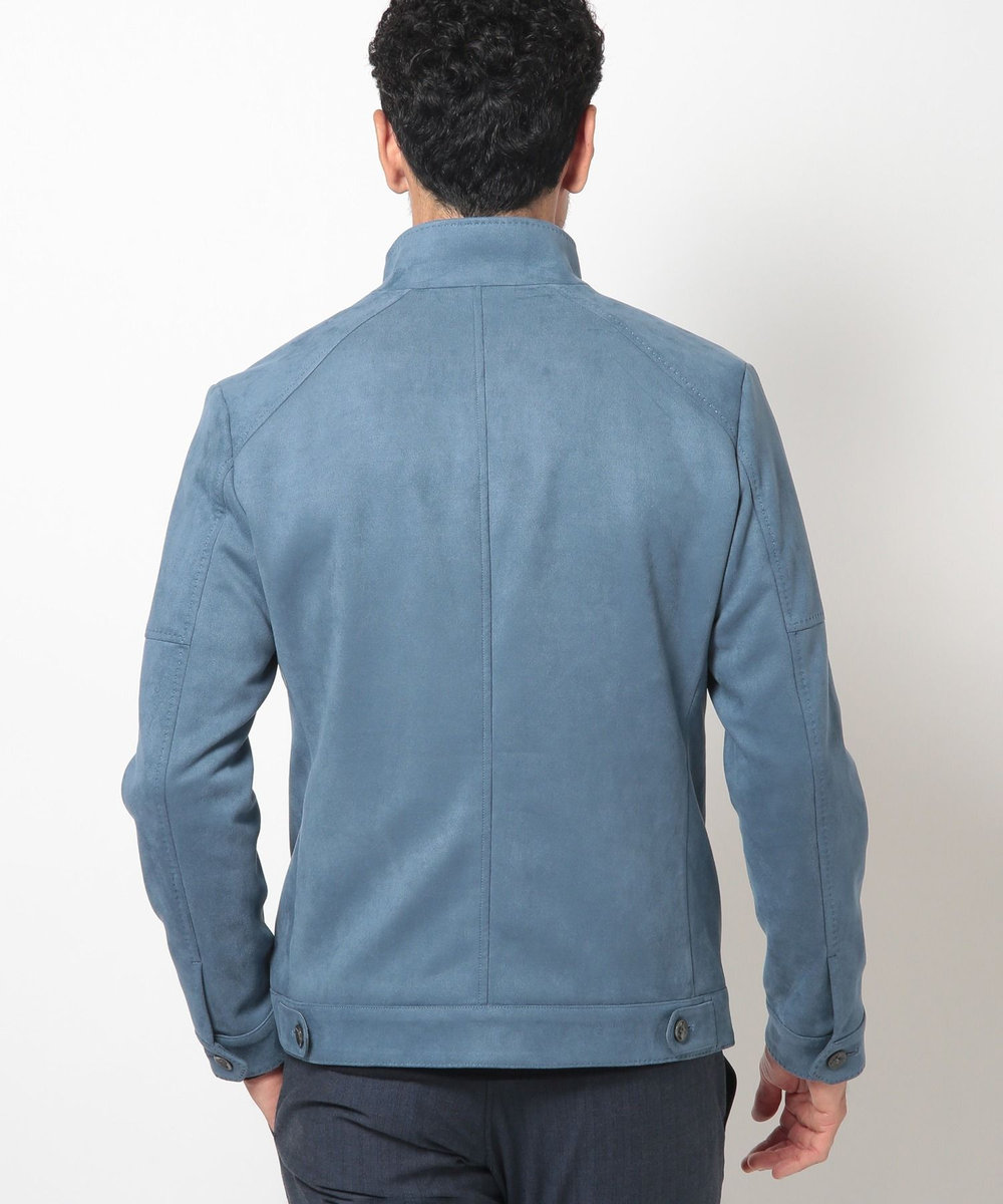 MEN'S BIGI フェイクスエードダンボールブルゾン ブルー