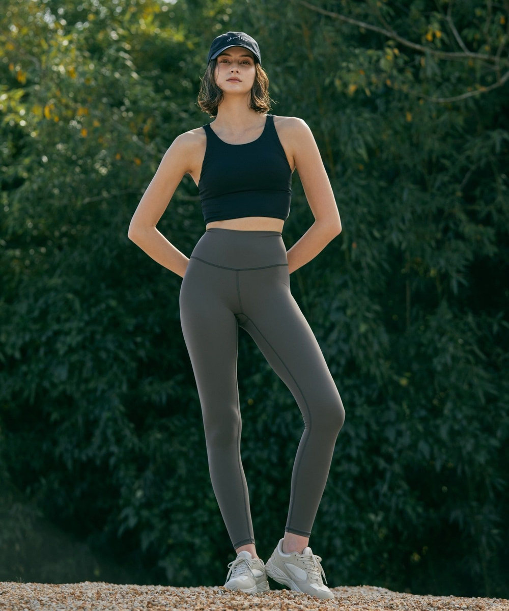 Julier 【定番】YOGA FITレギンス/UVカット・吸汗速乾・ホットヨガ対応・水着・水陸両用 グレー