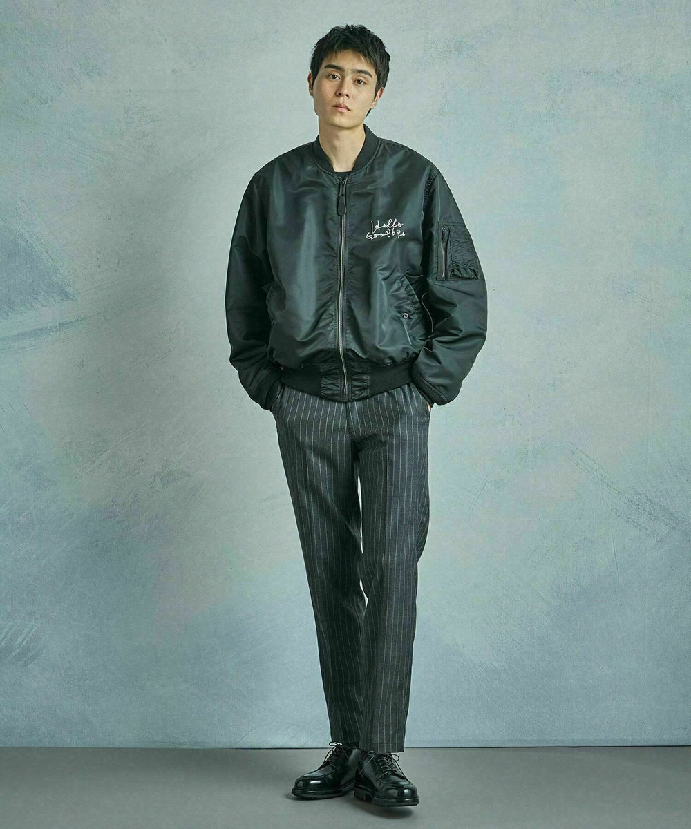 MEN'S BIGI 【TODAY edition x VALLEY APPAREL】グラフィックプリントL-2Bブルゾン ブラック