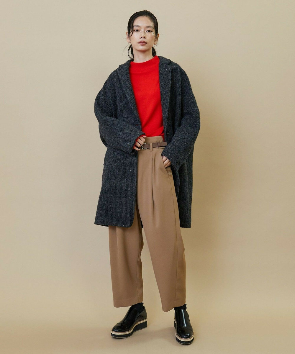 L'EQUIPE 後ろスライド付き20mmベルト ダークブラウン