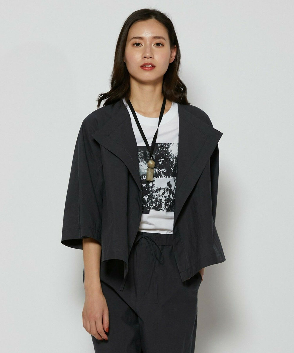 L'EQUIPE C/Nプレーンワッシャージャケット ダークグレー