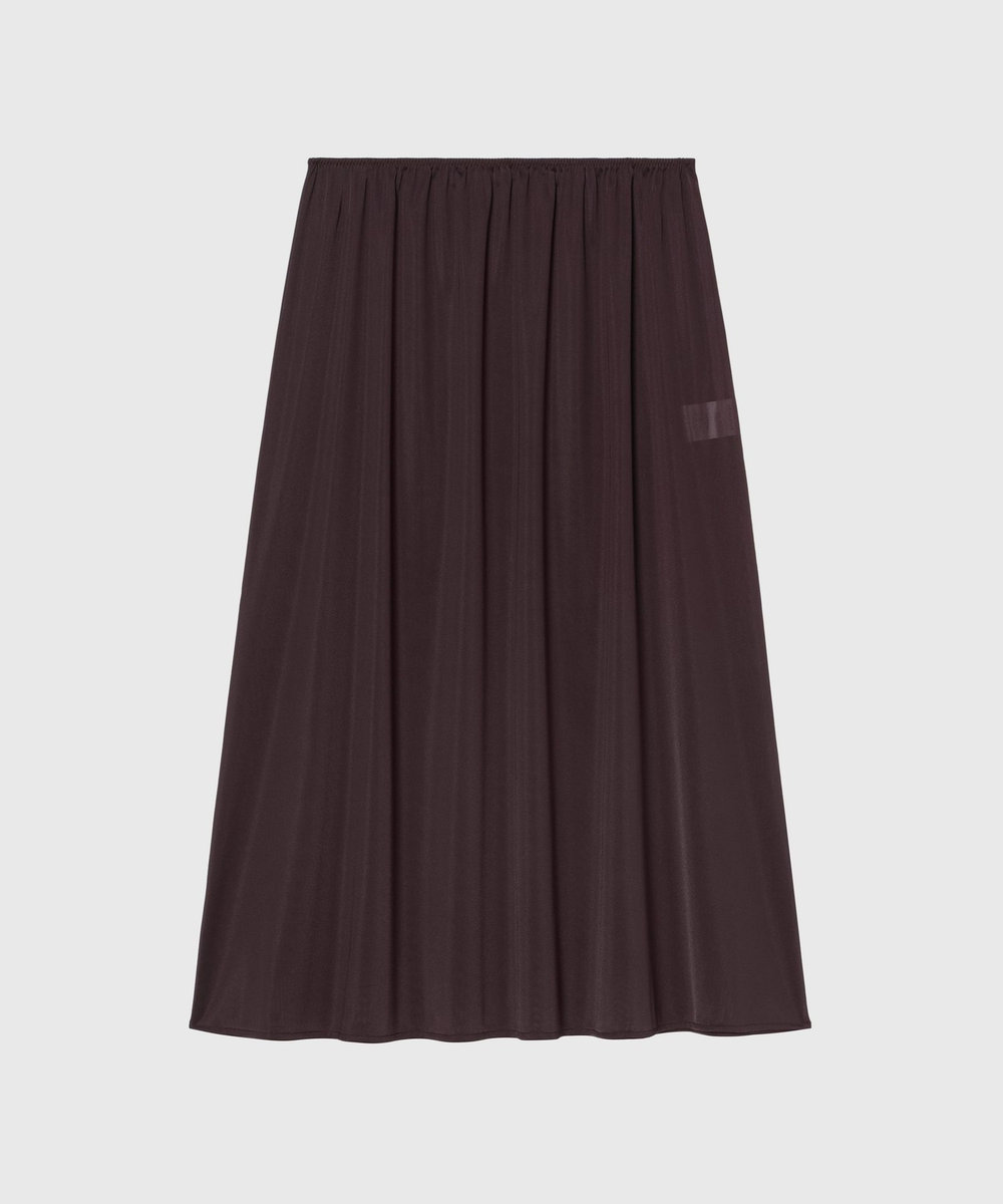 DÉPAREILLÉ TRIACETATE JERSEY DRESS / トリアセテートジャージードレス ボルドー