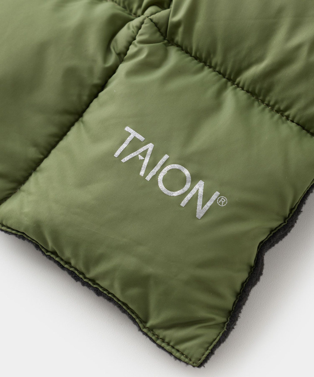 UNION STATION TAION ベーシック ダウンマフラー オリーブ