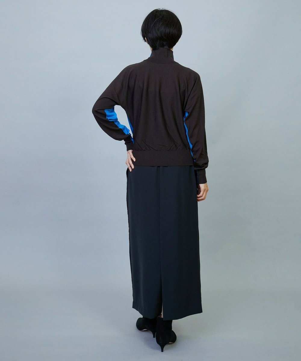MOGA ANNUAL×MOGA　バイカラータートルニット ブラウン